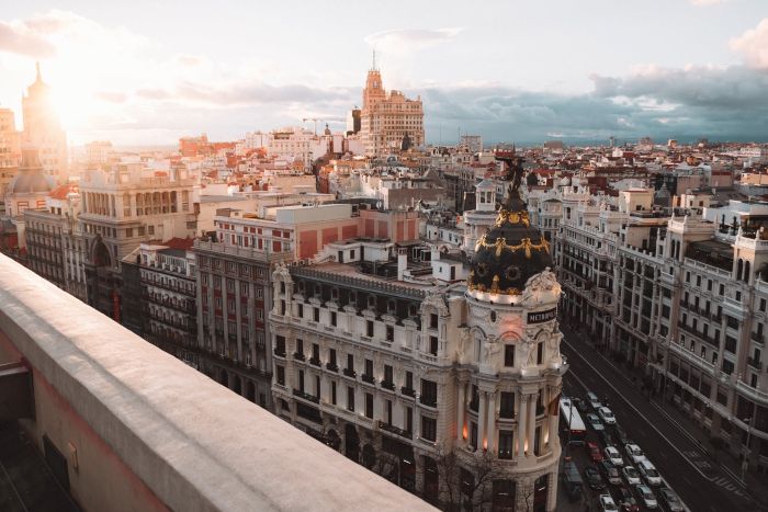 Urban landscape of Madrid